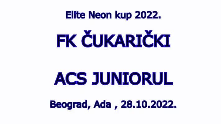 FK Čukarički ACS JuniorUL | Studio Rakita